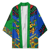 Indigenous Regions of Panama Embera-Wounaan Kimono Frog Graphic and Indigenous Pattern Guardians of the Forest - Wonder Print Shop