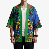 Indigenous Regions of Panama Embera-Wounaan Kimono Frog Graphic and Indigenous Pattern Guardians of the Forest - Wonder Print Shop