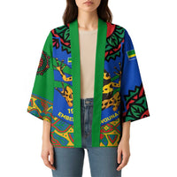 Indigenous Regions of Panama Embera-Wounaan Kimono Frog Graphic and Indigenous Pattern Guardians of the Forest - Wonder Print Shop