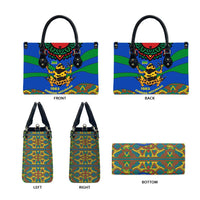 Indigenous Regions of Panama Embera-Wounaan Leather Bag Frog Graphic and Indigenous Pattern Guardians of the Forest - Wonder Print Shop
