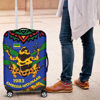 Indigenous Regions of Panama Embera-Wounaan Luggage Cover Frog Graphic and Indigenous Pattern Guardians of the Forest - Wonder Print Shop