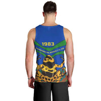 Indigenous Regions of Panama Embera-Wounaan Men Tank Top Frog Graphic and Indigenous Pattern Guardians of the Forest - Wonder Print Shop