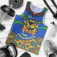 Indigenous Regions of Panama Embera-Wounaan Men Tank Top Frog Graphic and Indigenous Pattern Guardians of the Forest - Wonder Print Shop