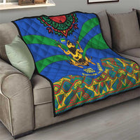 Indigenous Regions of Panama Embera-Wounaan Quilt Frog Graphic and Indigenous Pattern Guardians of the Forest - Wonder Print Shop