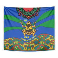 Indigenous Regions of Panama Embera-Wounaan Tapestry Frog Graphic and Indigenous Pattern Guardians of the Forest - Wonder Print Shop