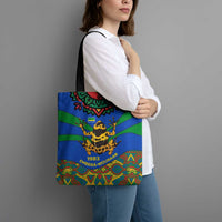 Indigenous Regions of Panama Embera-Wounaan Tote Bag Frog Graphic and Indigenous Pattern Guardians of the Forest - Wonder Print Shop