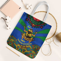 Indigenous Regions of Panama Embera-Wounaan Tote Bag Frog Graphic and Indigenous Pattern Guardians of the Forest - Wonder Print Shop