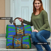 Indigenous Regions of Panama Embera-Wounaan Travel Bag Frog Graphic and Indigenous Pattern Guardians of the Forest - Wonder Print Shop