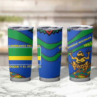 Indigenous Regions of Panama Embera-Wounaan Tumbler Cup Frog Graphic and Indigenous Pattern Guardians of the Forest - Wonder Print Shop