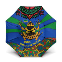 Indigenous Regions of Panama Embera-Wounaan Umbrella Frog Graphic and Indigenous Pattern Guardians of the Forest - Wonder Print Shop