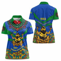 Indigenous Regions of Panama Embera-Wounaan Women Polo Shirt Frog Graphic and Indigenous Pattern Guardians of the Forest - Wonder Print Shop