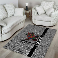 Indigenous Regions of Panama Guna de Madungandí Area Rug with Colorful Turtle and Black White Geometric Pattern - Wonder Print Shop