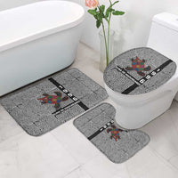 Indigenous Regions of Panama Guna de Madungandí Bathroom Set with Colorful Turtle and Black White Geometric Pattern - Wonder Print Shop