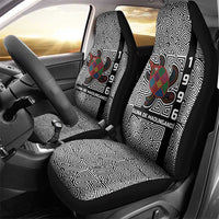 Indigenous Regions of Panama Guna de Madungandí Car Seat Cover with Colorful Turtle and Black White Geometric Pattern - Wonder Print Shop