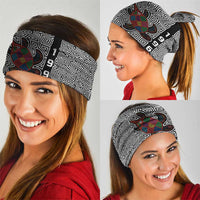 Indigenous Regions of Panama Guna de Madungandí Neck Gaiter with Colorful Turtle and Black White Geometric Pattern - Wonder Print Shop