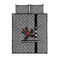 Indigenous Regions of Panama Guna de Madungandí Quilt Bed Set with Colorful Turtle and Black White Geometric Pattern - Wonder Print Shop