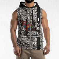 Indigenous Regions of Panama Guna de Madungandí Sleeveless Zip Hoodie with Colorful Turtle and Black White Geometric Pattern - Wonder Print Shop