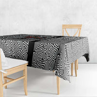 Indigenous Regions of Panama Guna de Madungandí Tablecloth with Colorful Turtle and Black White Geometric Pattern - Wonder Print Shop