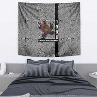 Indigenous Regions of Panama Guna de Madungandí Tapestry with Colorful Turtle and Black White Geometric Pattern - Wonder Print Shop