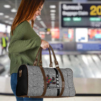 Indigenous Regions of Panama Guna de Madungandí Travel Bag with Colorful Turtle and Black White Geometric Pattern - Wonder Print Shop