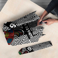 Indigenous Regions of Panama Guna de Madungandí Umbrella with Colorful Turtle and Black White Geometric Pattern - Wonder Print Shop