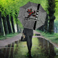 Indigenous Regions of Panama Guna de Madungandí Umbrella with Colorful Turtle and Black White Geometric Pattern - Wonder Print Shop