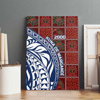Indigenous Regions of Panama Guna de Wargandí Canvas Wall Art with Tribal Pattern and Blue White Nature and People - Wonder Print Shop