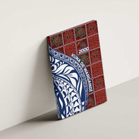 Indigenous Regions of Panama Guna de Wargandí Canvas Wall Art with Tribal Pattern and Blue White Nature and People - Wonder Print Shop