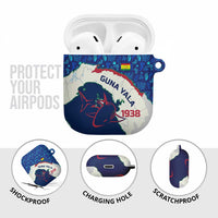 Indigenous Regions of Panama Guna Yala AirPods Case with Regional Map Lobster Graphic and Coral Pattern 1938 - Wonder Print Shop