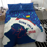 Indigenous Regions of Panama Guna Yala Bedding Set with Regional Map Lobster Graphic and Coral Pattern 1938 - Wonder Print Shop