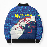 Indigenous Regions of Panama Guna Yala Bomber Puffer Jacket with Regional Map Lobster Graphic and Coral Pattern 1938 - Wonder Print Shop