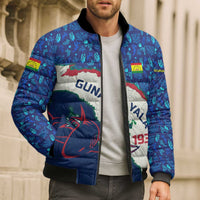 Indigenous Regions of Panama Guna Yala Bomber Puffer Jacket with Regional Map Lobster Graphic and Coral Pattern 1938 - Wonder Print Shop