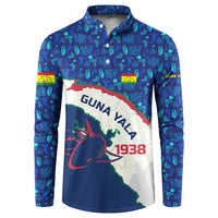 Indigenous Regions of Panama Guna Yala Button Sweatshirt with Regional Map Lobster Graphic and Coral Pattern 1938 - Wonder Print Shop