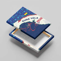 Indigenous Regions of Panama Guna Yala Canvas Wall Art with Regional Map Lobster Graphic and Coral Pattern 1938 - Wonder Print Shop