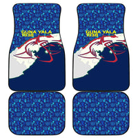 Indigenous Regions of Panama Guna Yala Car Mats with Regional Map Lobster Graphic and Coral Pattern 1938 - Wonder Print Shop
