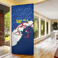 Indigenous Regions of Panama Guna Yala Door Cover with Regional Map Lobster Graphic and Coral Pattern 1938 - Wonder Print Shop