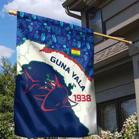 Indigenous Regions of Panama Guna Yala Garden Flag with Regional Map Lobster Graphic and Coral Pattern 1938 - Wonder Print Shop