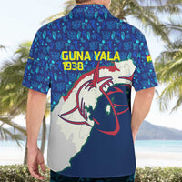 Indigenous Regions of Panama Guna Yala Hawaiian Shirt with Regional Map Lobster Graphic and Coral Pattern 1938 - Wonder Print Shop
