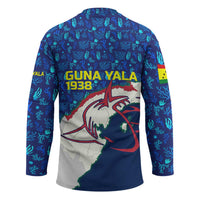 Indigenous Regions of Panama Guna Yala Hockey Jersey with Regional Map Lobster Graphic and Coral Pattern 1938 - Wonder Print Shop