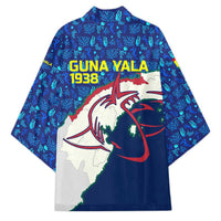 Indigenous Regions of Panama Guna Yala Kimono with Regional Map Lobster Graphic and Coral Pattern 1938 - Wonder Print Shop