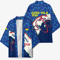 Indigenous Regions of Panama Guna Yala Kimono with Regional Map Lobster Graphic and Coral Pattern 1938 - Wonder Print Shop