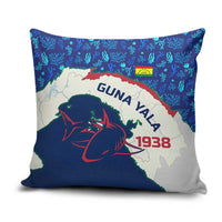 Indigenous Regions of Panama Guna Yala Pillow Cover with Regional Map Lobster Graphic and Coral Pattern 1938 - Wonder Print Shop