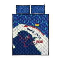 Indigenous Regions of Panama Guna Yala Quilt Bed Set with Regional Map Lobster Graphic and Coral Pattern 1938 - Wonder Print Shop
