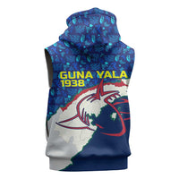 Indigenous Regions of Panama Guna Yala Sleeveless Zip Hoodie with Regional Map Lobster Graphic and Coral Pattern 1938 - Wonder Print Shop