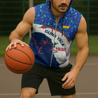 Indigenous Regions of Panama Guna Yala Sleeveless Zip Hoodie with Regional Map Lobster Graphic and Coral Pattern 1938 - Wonder Print Shop