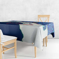 Indigenous Regions of Panama Guna Yala Tablecloth with Regional Map Lobster Graphic and Coral Pattern 1938 - Wonder Print Shop