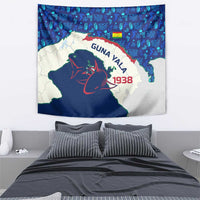 Indigenous Regions of Panama Guna Yala Tapestry with Regional Map Lobster Graphic and Coral Pattern 1938 - Wonder Print Shop
