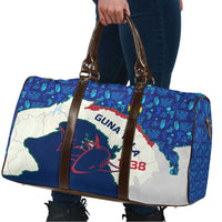Indigenous Regions of Panama Guna Yala Travel Bag with Regional Map Lobster Graphic and Coral Pattern 1938 - Wonder Print Shop