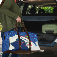 Indigenous Regions of Panama Guna Yala Travel Bag with Regional Map Lobster Graphic and Coral Pattern 1938 - Wonder Print Shop