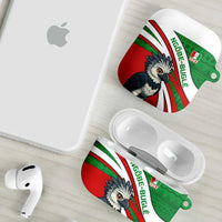 Indigenous Regions of Panama Ngabe-Bugle AirPods Case with Harpy Eagle Graphic and Green Red Tribal Pattern 1997 - Wonder Print Shop